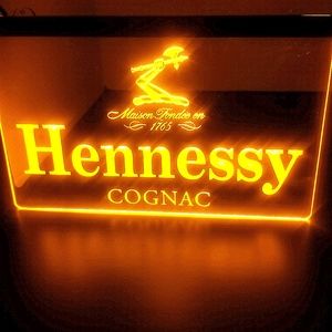 Hennessy LED light sign 9x12 new mancave garage